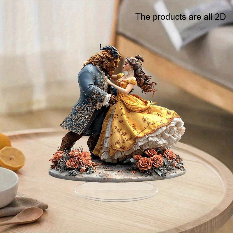 1pc 2D Flat   Disney Acrylic Figurine Classic Style Universal Holidays Cartoon Decoration B