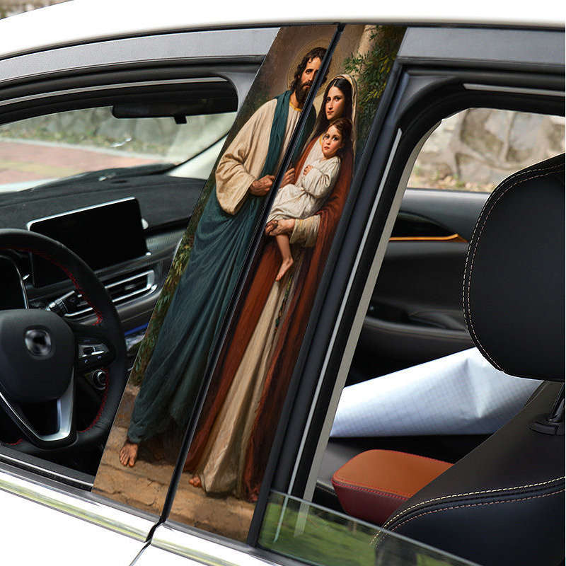 2pcs Jesus Christian Themed Stickers