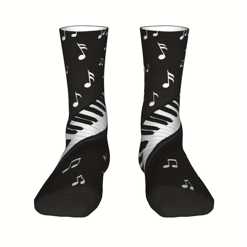 1 Pair Black One Size Socks