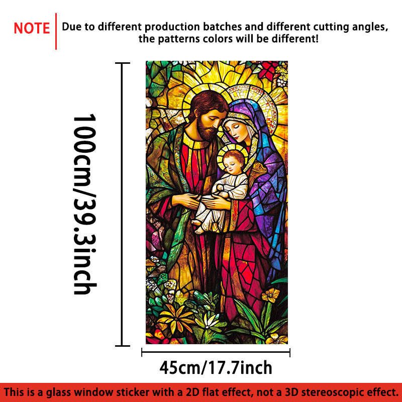 1pc 17.7139.37in   45100cm   Jesus Christian Themed Stickers