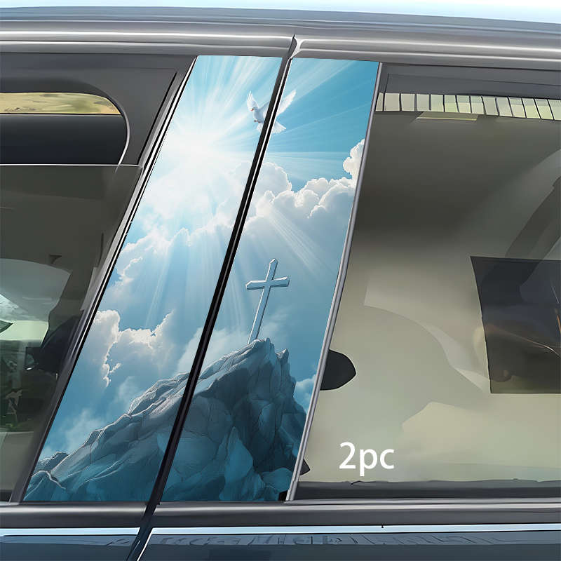 2pcs Jesus Christian Themed Stickers