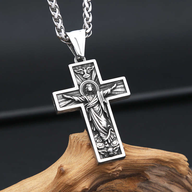 1 Piece 60cm Chain Add Pendant Jesus Theme Pendant