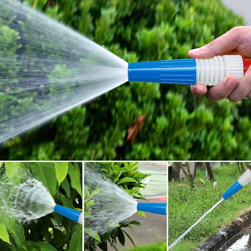 2Pcs Of 6 Minutes 2.54cm Abs Plastic Garden Hose Nozzle Sprayer Gun