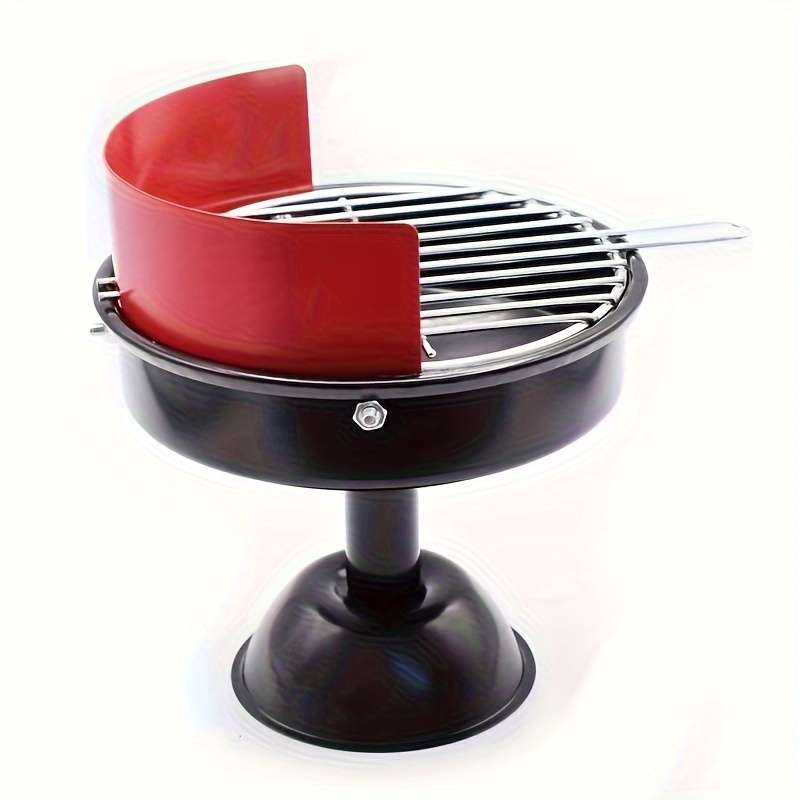 1pc A Creative Barbecue Grill-Shaped Ashtray Suitable for Home Office And Outdoor Use.