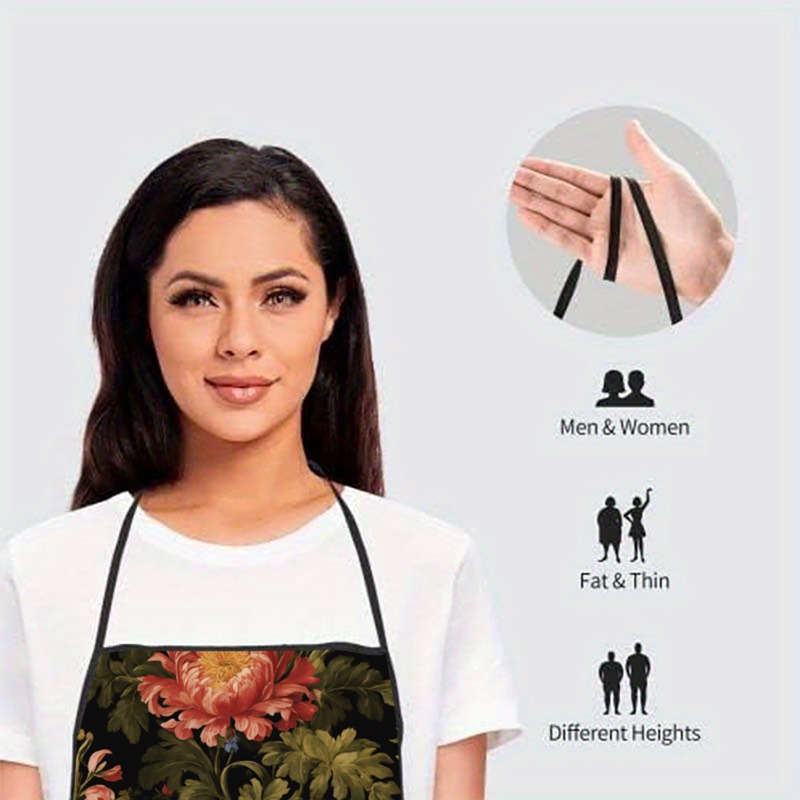 1pc Funny Baking Apron with "I Bake Because Punching People Is Frowned Upon" Slogan Cupcake