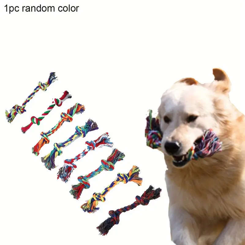 Durable Dog Leash Chew Toys In Various Colors