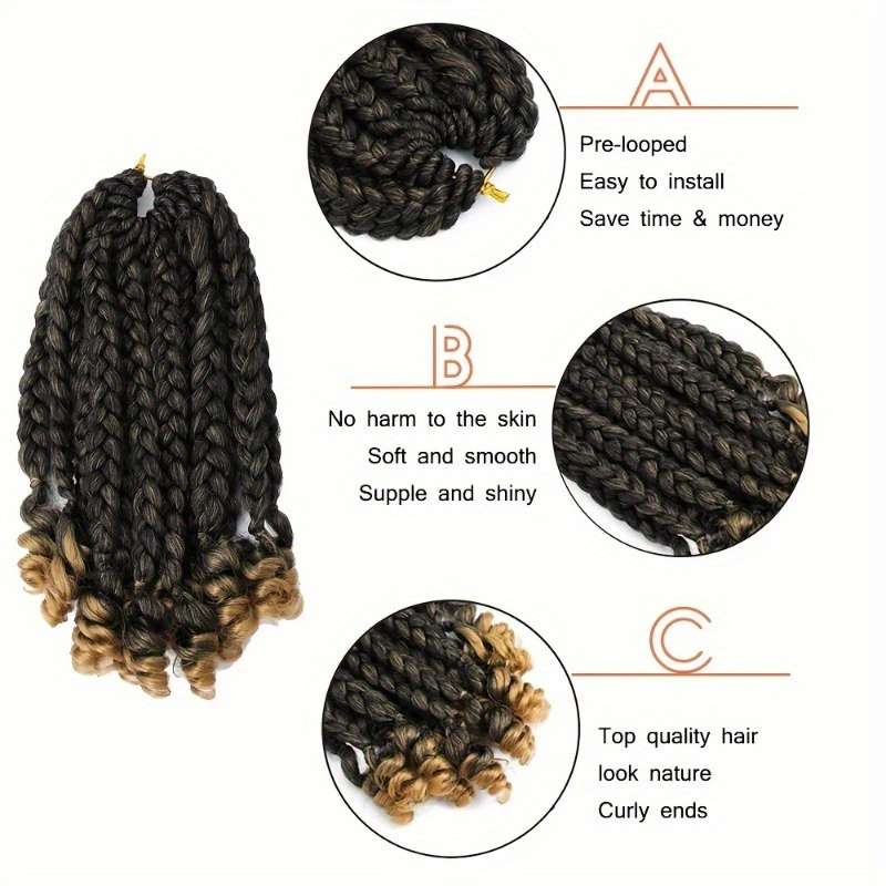 1Pc Black 25.4cm Fashion Design Wig