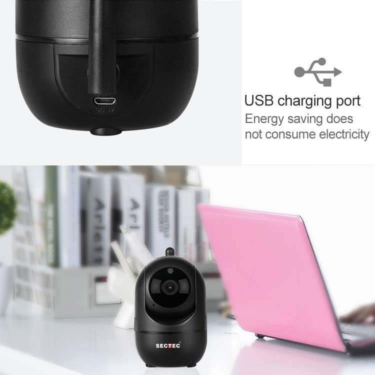 SECTEC IL-HIP291G-2M-AI Black Camera Indoor Home Wireless Wifi Intelligent Automatic Tracking HD Net