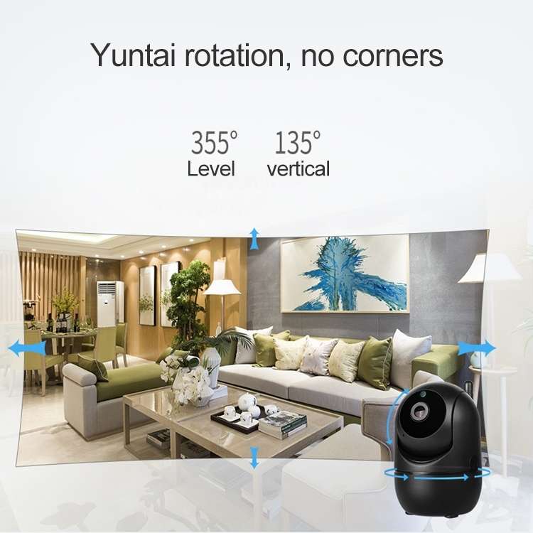 SECTEC IL-HIP291G-2M-AI Black Camera Indoor Home Wireless Wifi Intelligent Automatic Tracking HD Net