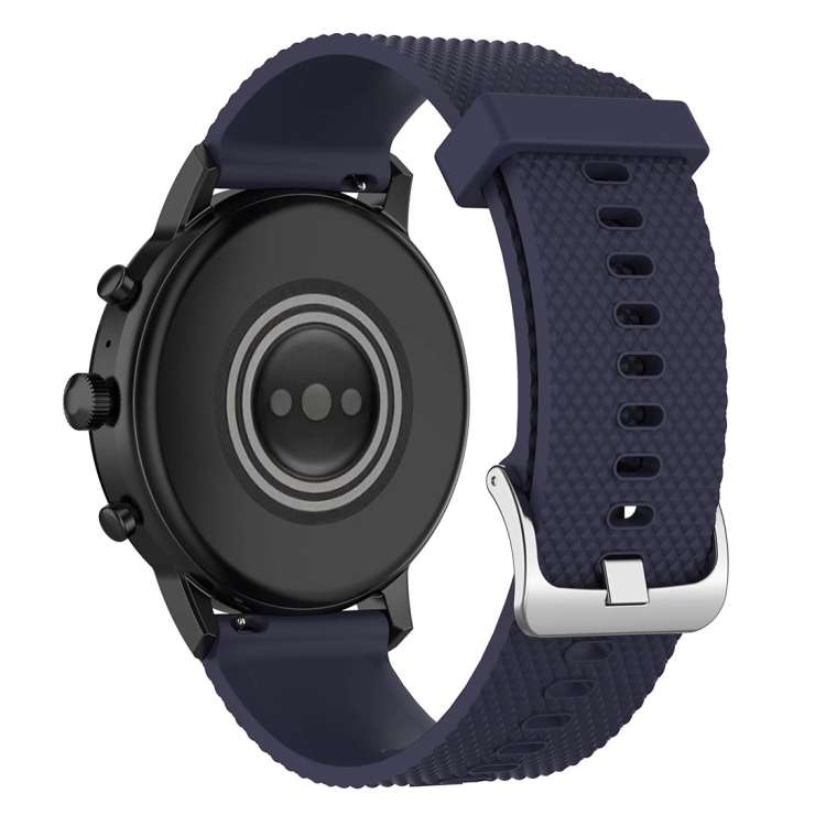 22mm Texture Silicone Wrist Strap Watch Band for Fossil Gen 5 Carlyle, Gen 5 Julianna, Gen 5 Garrett