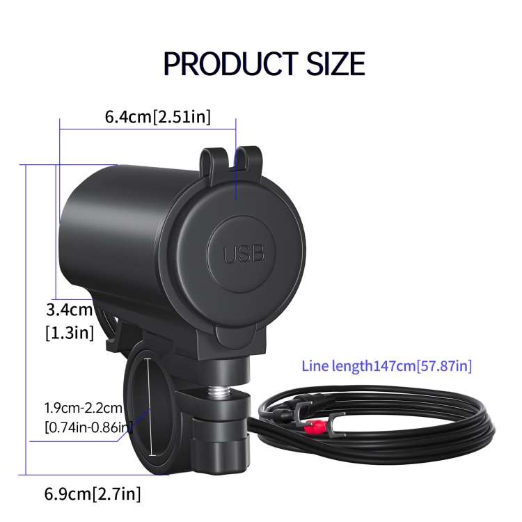 ZH-723F3 Car / Motorcycle QC3.0 Cell Phone Fast Charging Dual USB Car Charger(Green Light)