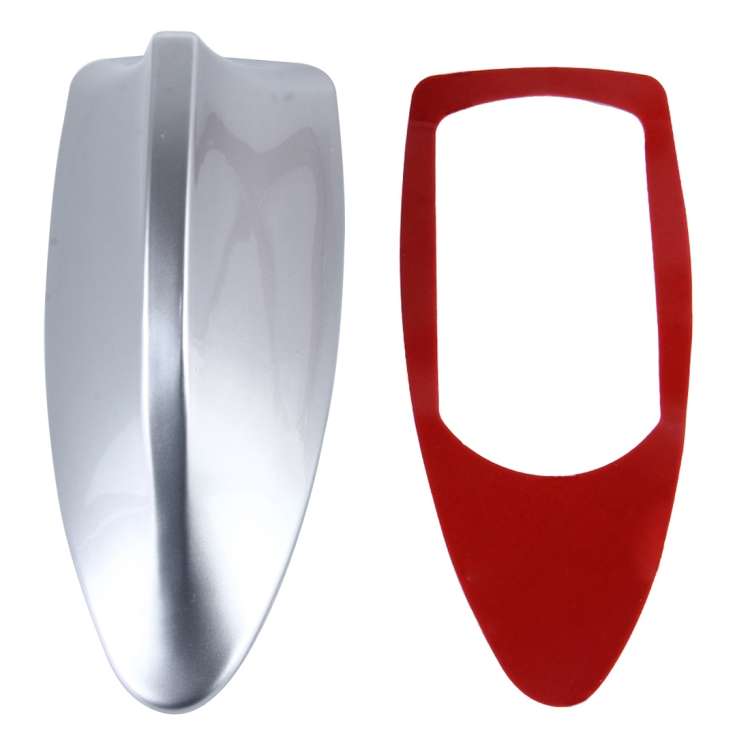 Universal Car Antenna Aerial Shark Fin Radio Signal For Auto SUV Truck Van(Silver)