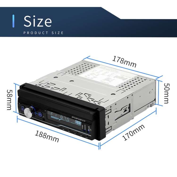 T100 7 inch HD Universal Car Radio Receiver MP5 Player, Support FM & AM & RDS & Bluetooth & Phone Li