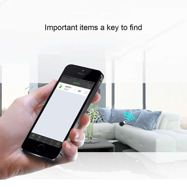 R2 Smart Wireless Bluetooth V4.0 Tracker Finder Key Buckle Anti- lost Alarm Locator Tracker(Black)