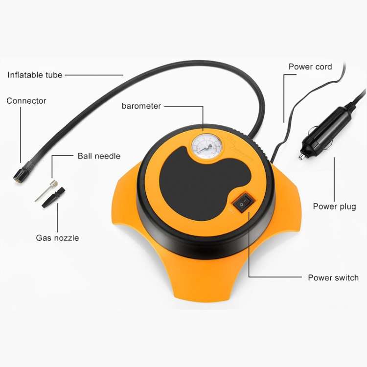 DC12V 120W 10A 50PSI 28 Cylinder Portable Tire Inflator Car Electric Air Compressor Car Tire Pump In