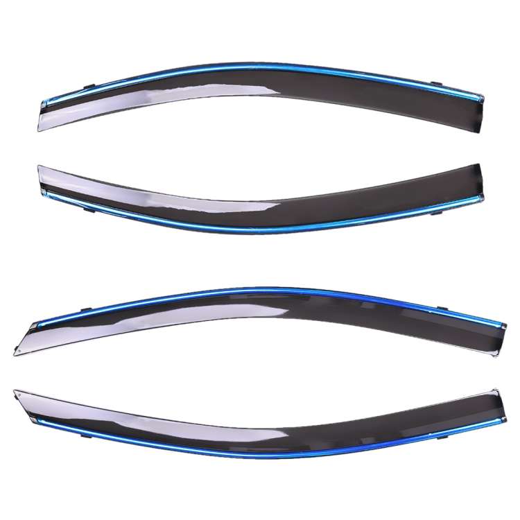 4 PCS Window Sunny Rain Visors Awnings Sunny Rain Guard for Toyota Vios 2014-2018 Version