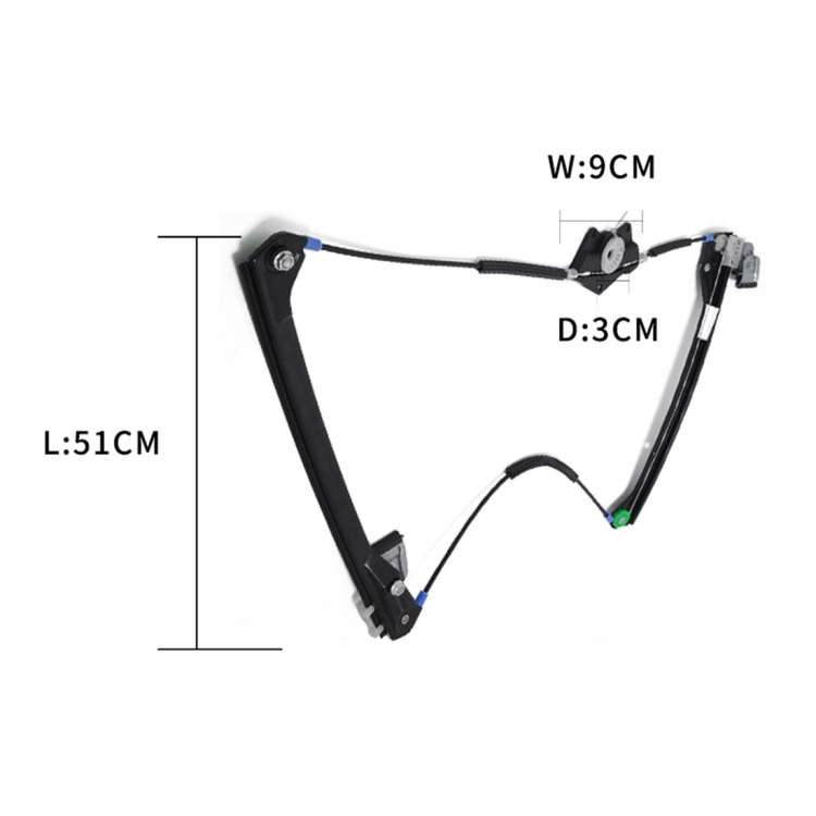 Car Front Glass Lifter Window Lifter Accessories Left 3B1837461 and Right 3B1837462 for Volkswagen P