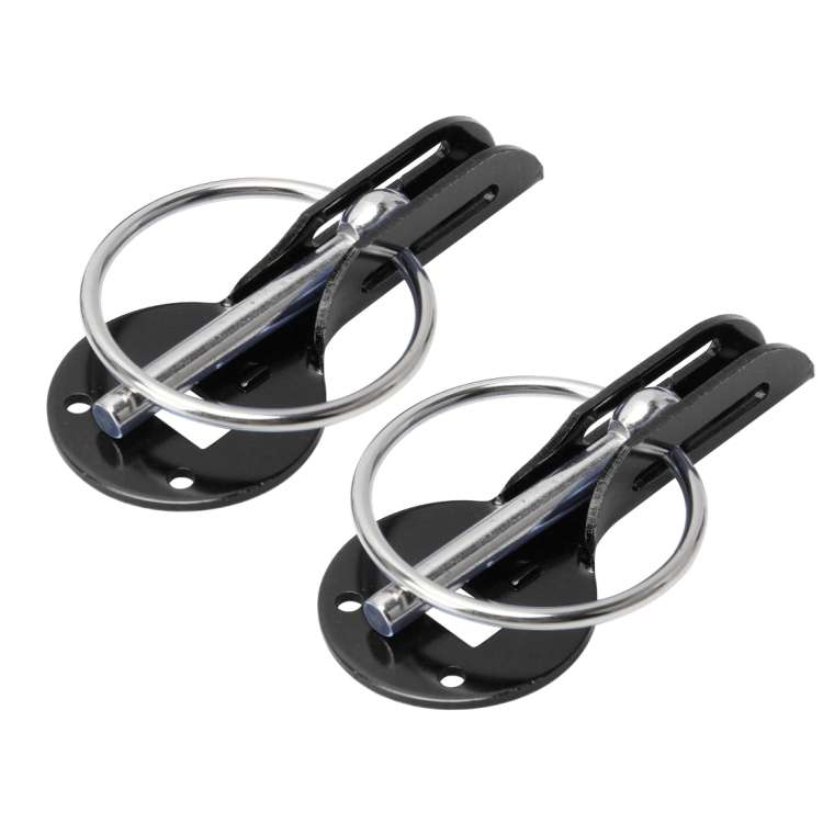 A Pair Universal Automobile Engine Cover Lock Carbon Fiber Hood Lock Car Modification Cover Lock Pul