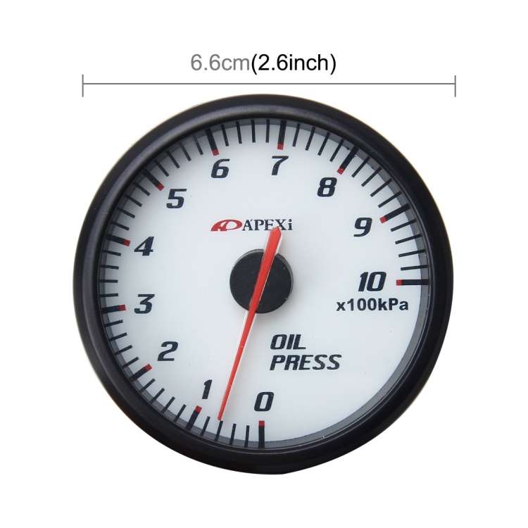 Universal 2.5 inch 60mm Oil Pressure Gauge Auto Gauge Meter Oil Temp Gauge Pointer for Car Oil Press