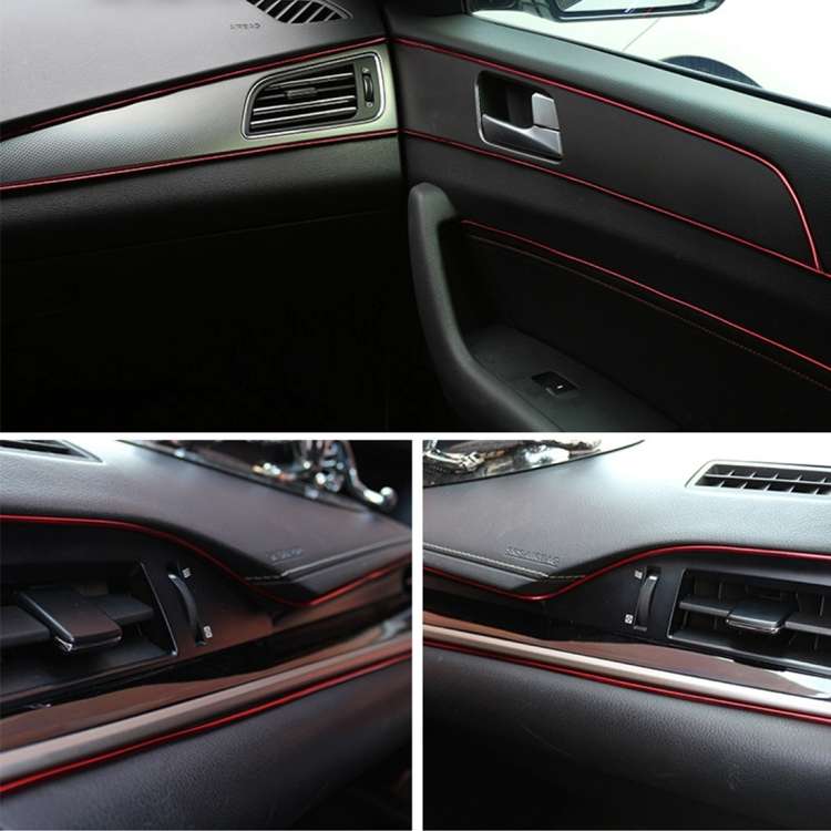 5m Flexible Trim For DIY Automobile Car Interior Exterior Moulding Trim Decorative Line Strip with F