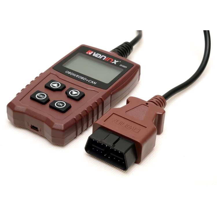 Vaninx IN101 Automotive Scanner Car OBDII / EOBD+ Can Battery Engine Fault Diagnosis Tool Battery De