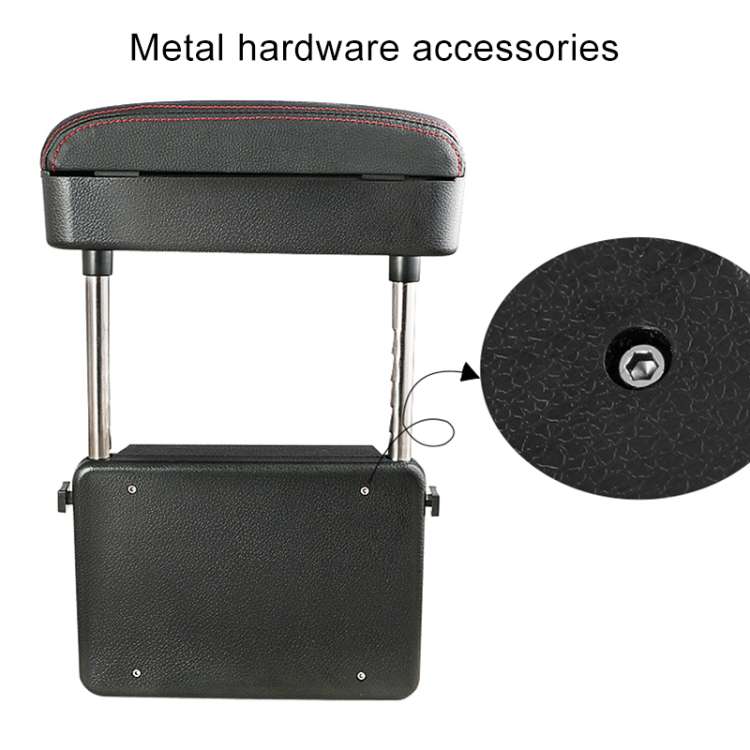 2 PCS Universal Car Wireless Qi Standard Charger PU Leather Wrapped Armrest Box Cushion Car Armrest