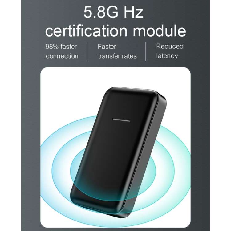 Original Car Wired to Wireless iOS Carplay Module Auto Smart Phone Carplay USB Navigation(Black)