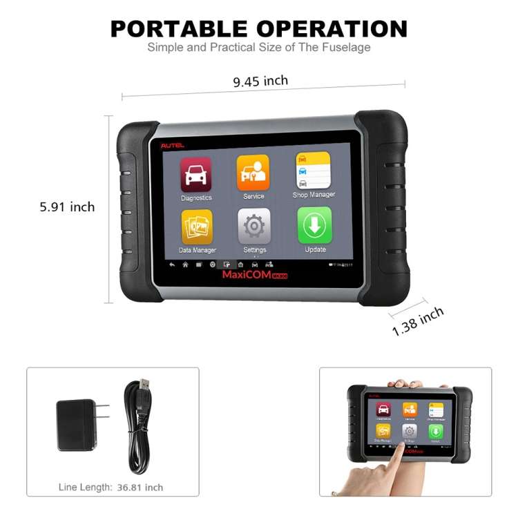 AUTEL MaxiCOM MK808 Car Code Reader OBD2 Fault Detector Diagnostic Scanner Tool