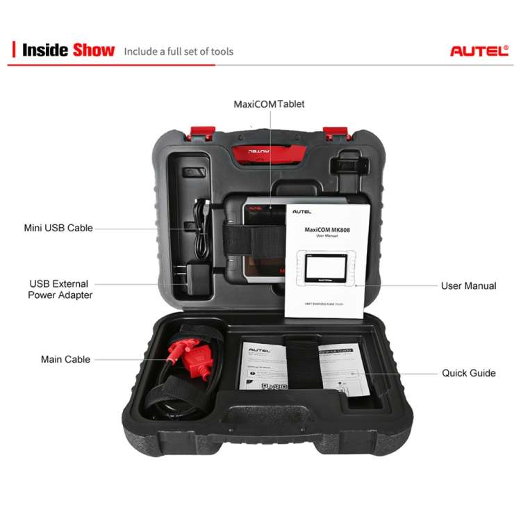 AUTEL MaxiCOM MK808 Car Code Reader OBD2 Fault Detector Diagnostic Scanner Tool