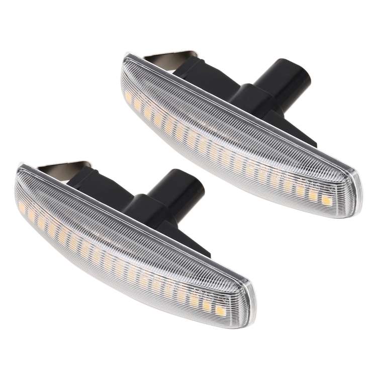 2 PCS DC12V / 3W Car LED Dynamic Blinker Side Lights Flowing Water Turn Signal Light for Land Rover,