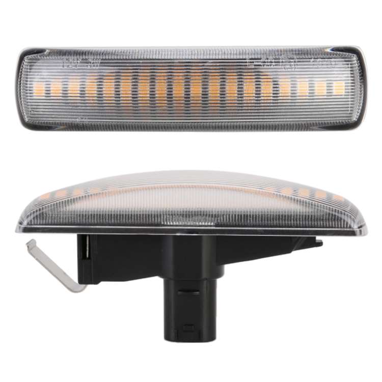 2 PCS DC12V / 3W Car LED Dynamic Blinker Side Lights Flowing Water Turn Signal Light for Land Rover,