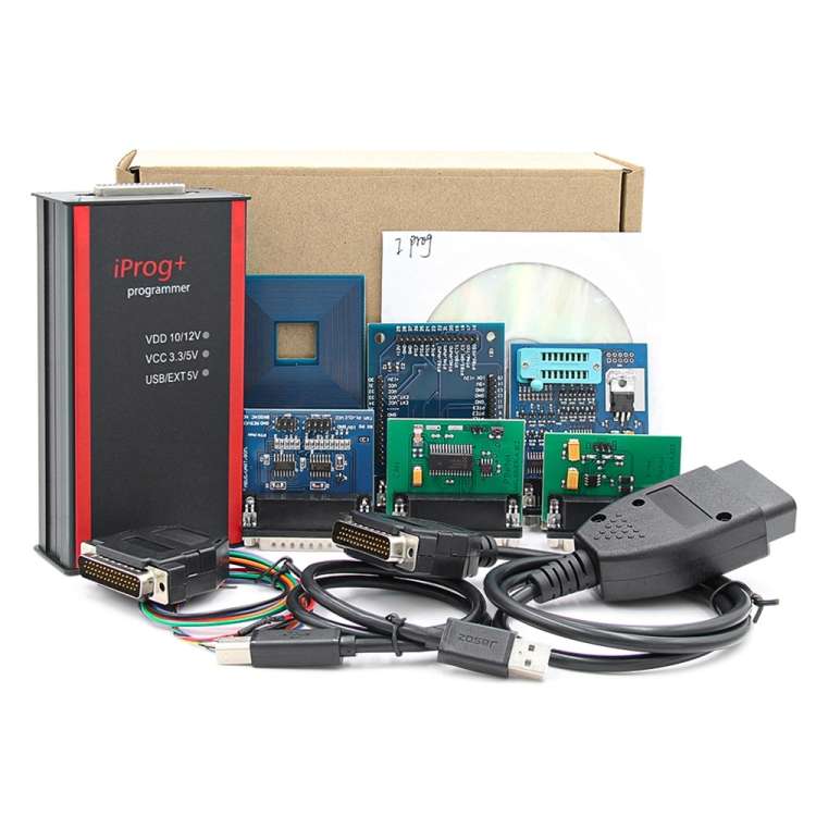 12V Iprog+ Pro V87 Car Key Programmer ECU Tool