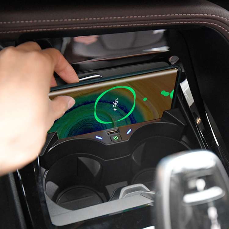 HFC-1014 Car Qi Standard Wireless Charger 10W Quick Charging for BMW X1 2020-2022, Left Driving wit
