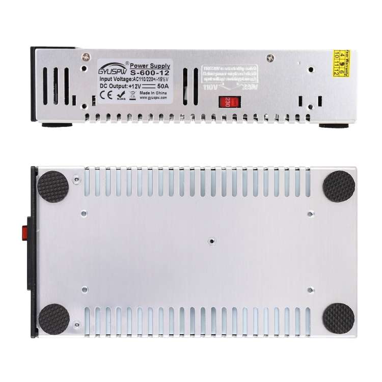 S-600-12 DC12V 600W 50A DIY Regulated DC Switching Power Supply Power Step-down Transformer with Cl