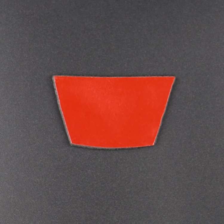 For BMW 3 Series E90 Little B Version Carbon Fiber Car Steering Wheel Decorative Sticker (Red)