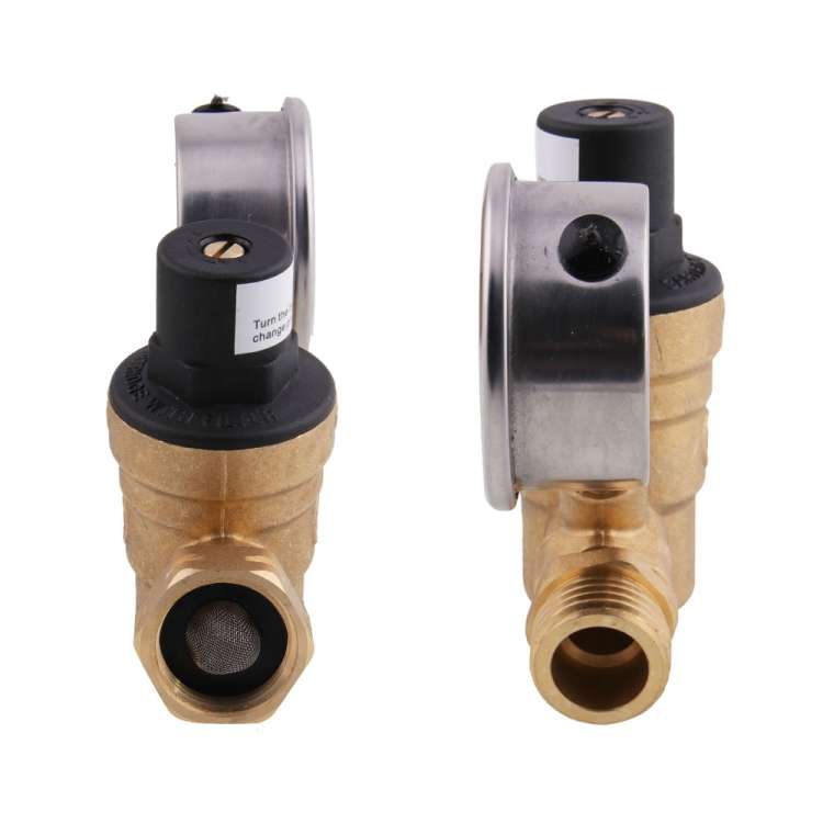 M11-0660R Car Water Pressure Regulator Valve Brass Lead-free Adjustable Water Pressure Reducer with