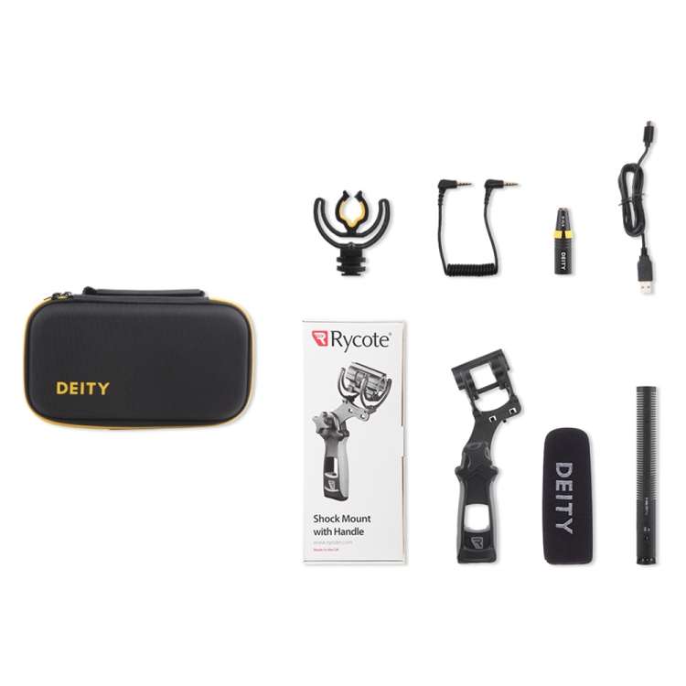 Deity V-Mic D3 Pro Kit Directional Condenser Shotgun Microphone with Shock Mount with Handle (Black)