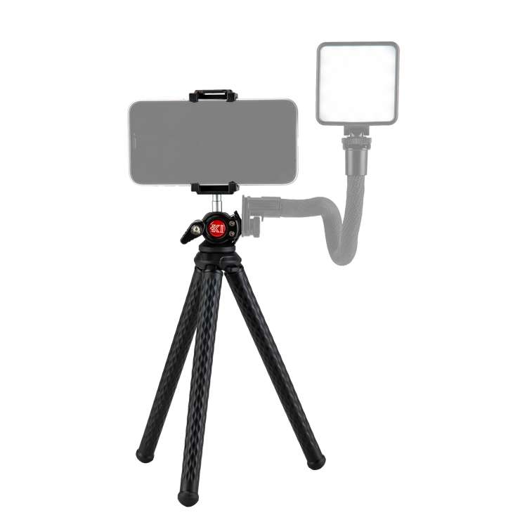 Fotopro RM-88+ Octopus Flexible Mini Desktop Tripod Mount with Phone Clamp (Black)