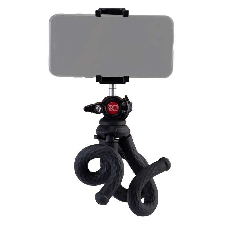 Fotopro RM-88+ Octopus Flexible Mini Desktop Tripod Mount with Phone Clamp (Black)