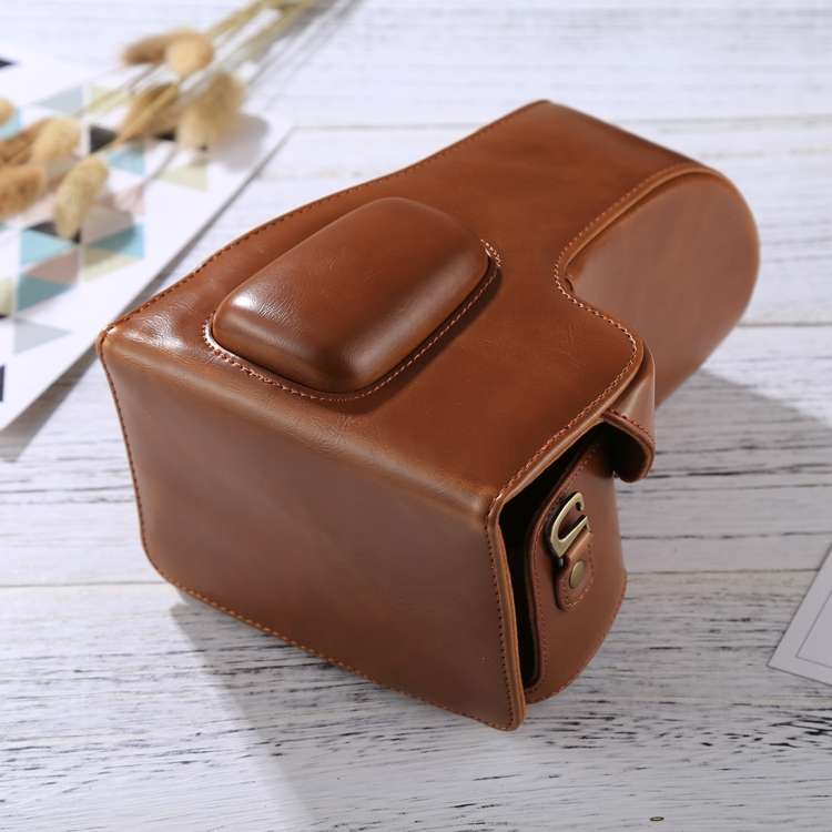 Full Body Camera PU Leather Case Bag for Nikon D5300 / D5200 / D5100 (18-55mm / 18-105mm / 18-140mm