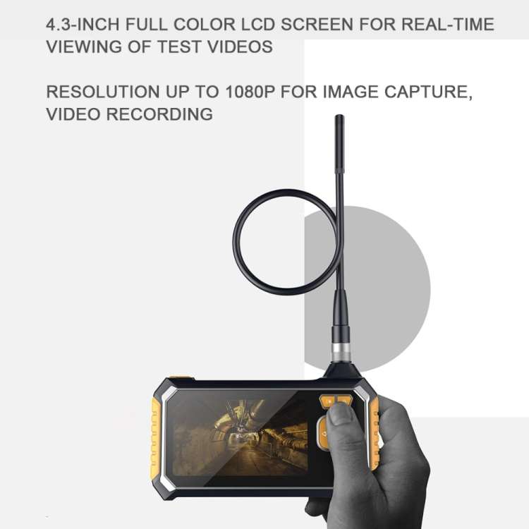inskam113 IP67 1080P HD Digital 4.3 inch Display Screen Handheld Endoscope Industrial Home Endoscope