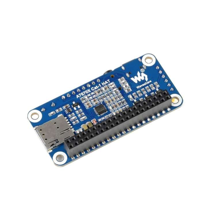 Waveshare Multi Band 2G GSM / GPRS LBS A7670E LTE Cat-1 HAT for Raspberry Pi, for Europe, Southeast