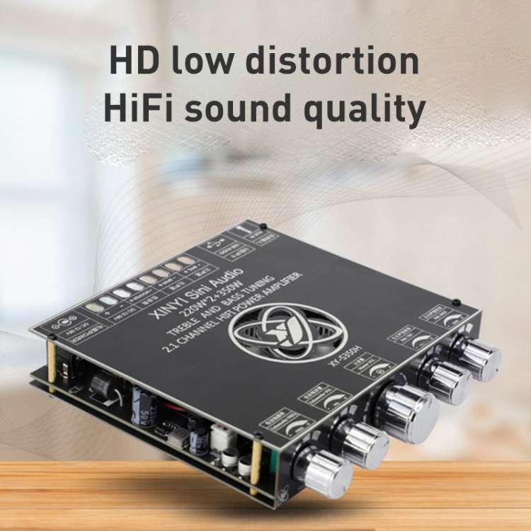 220W 12V 24V Power Bluetooth Wireless TP3251 Stereo Audio Amplifier Board Treble and Bass Control Su