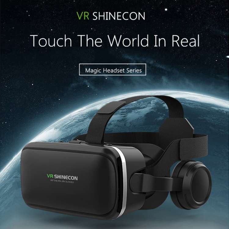 VR SHINECON G04E Virtual Reality 3D Video Glasses Suitable for 3.5 inch - 6.0 inch Smartphone with H