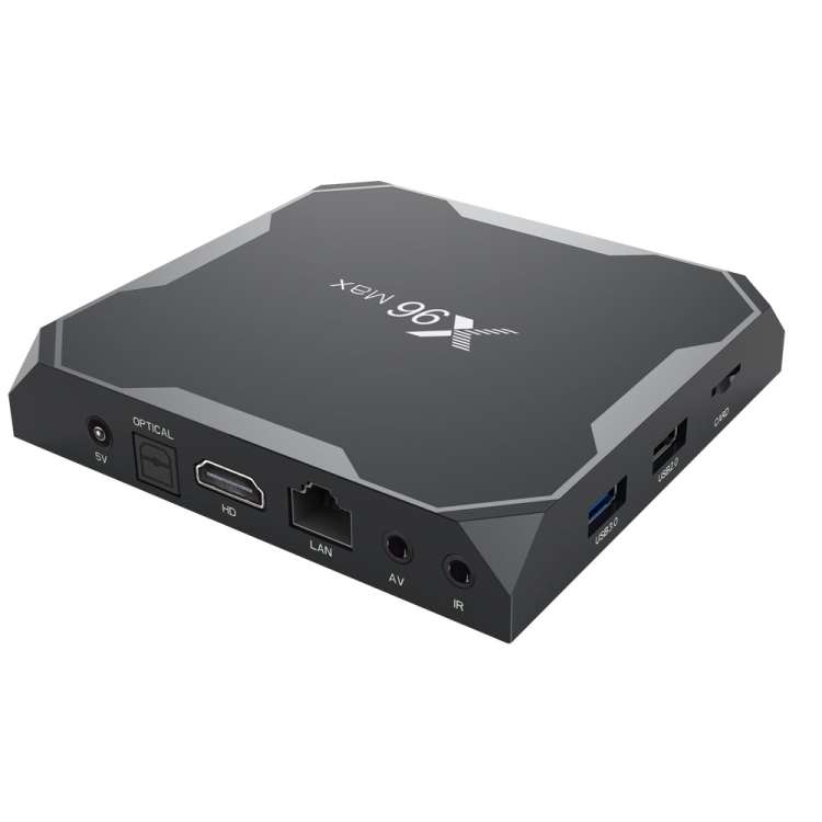 X96 Max 4K Ultra HD Media Player Smart TV Box with Remote Controller, Android 8.1, Amlogic S905X2 Qu