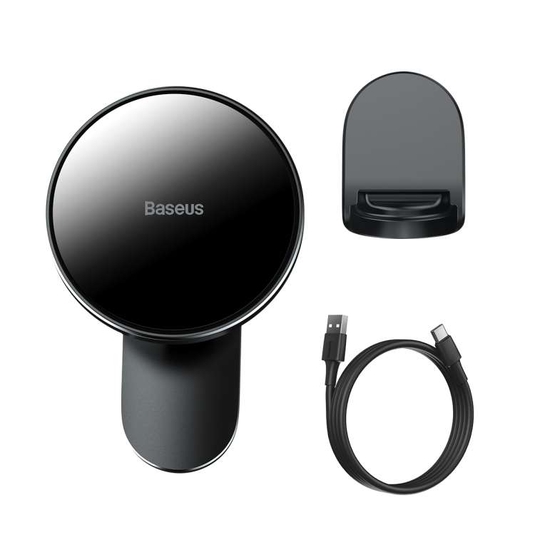 Baseus WXJN-01 Big Energy Car Mount Wireless ChargerFor Dashboards and Air Outlets(Cyan Black)