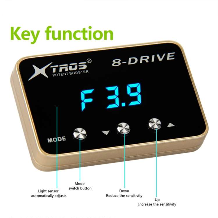 For Volkswagen Amarok 2010- TROS 8-Drive Potent Booster Electronic Throttle Controller Speed Booste