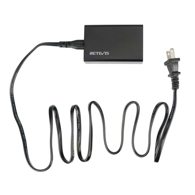 RETEVIS RTC501 40W / 8A 5 Ports USB Multi-function Charger Desktop Charging Station for H-777/RT27/R