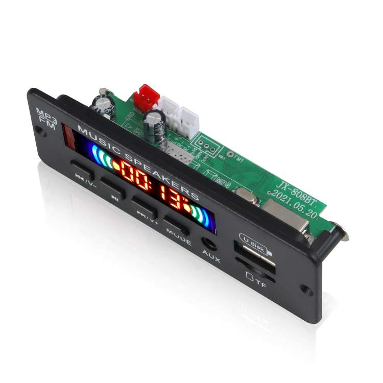 JX-808BT Car 12V Audio MP3 Player Decoder Board FM Radio USB, with Bluetooth / Remote Control / Reco