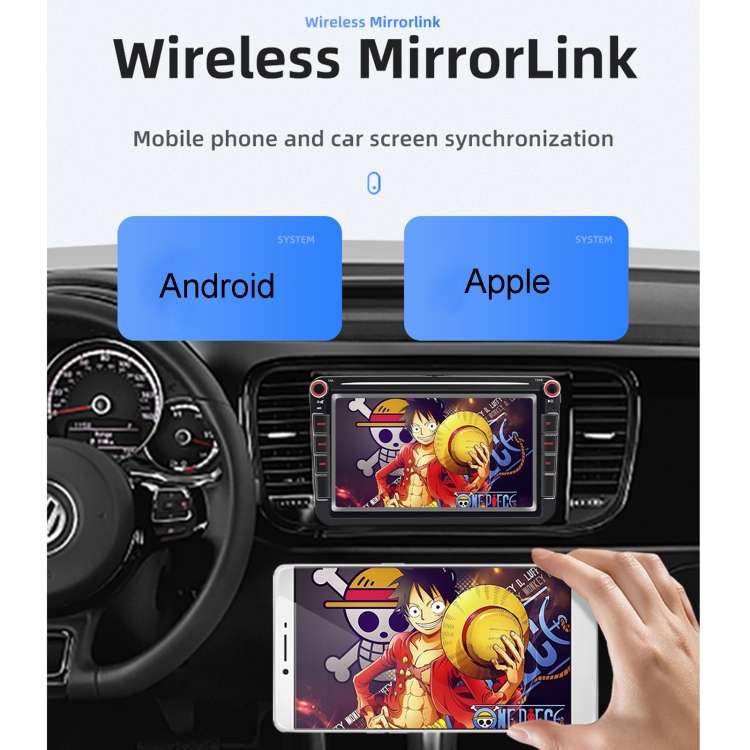 9083 For Volkswagen 8 inch IPS Screen Car MP5 Audio Player, Support Bluetooth Hand-free Calling / FM